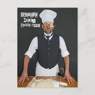 Carte Postale Danemark cool 100% hygge-cosy nourriture!