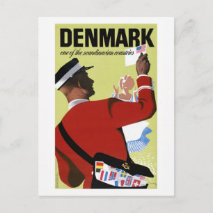 Carte Postale Danemark Un des pays scandinaves Vintage 