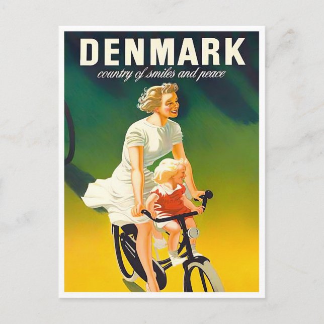 Carte postale Danemark vintage (Devant)