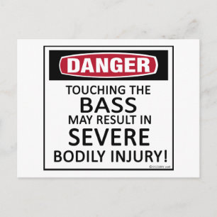 Carte Postale Danger Bass