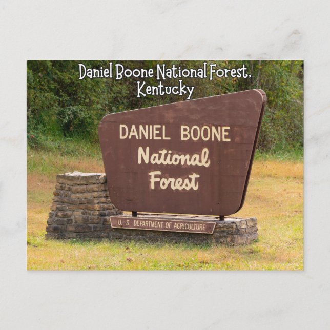 Carte Postale Daniel Boone Forêt nationale Kentucky (Devant)