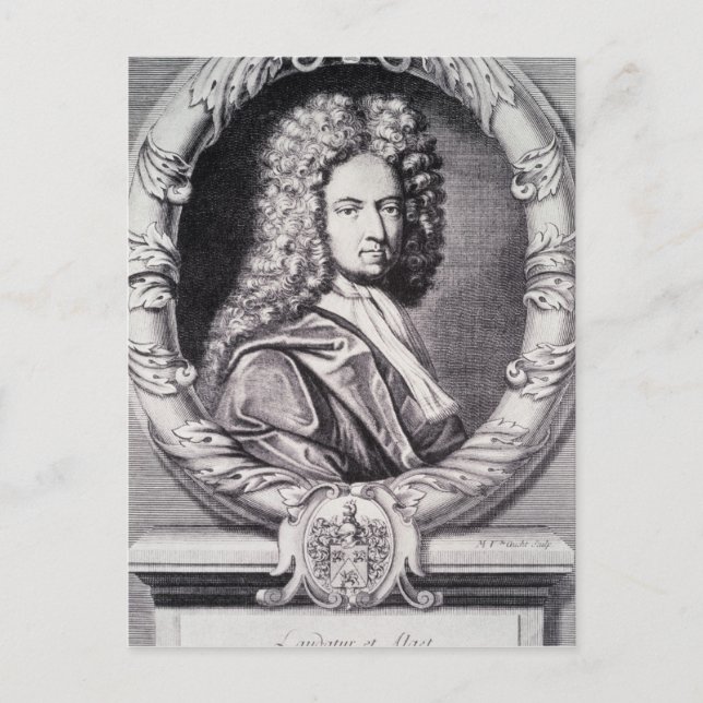 Carte Postale Daniel Defoe, gravé par Michael Van der Gucht (Devant)