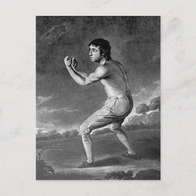 Carte Postale Daniel Mendoza, gravé par Henry Kinsbury, 1789 (Devant)