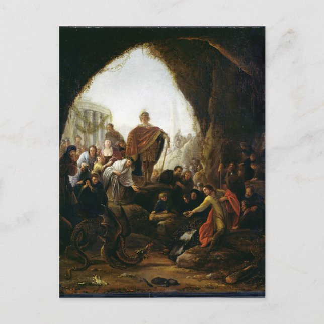 Carte Postale Daniel Tuer le dragon de Baal (Devant)