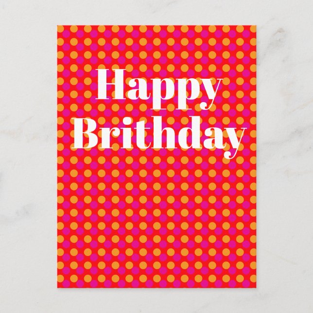 Carte postale d'anniversaire (Devant)