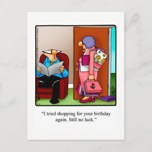 Carte postale d'anniversaire drôle