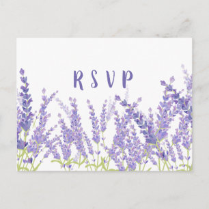 carte postale d'anniversaire lavande RSVP