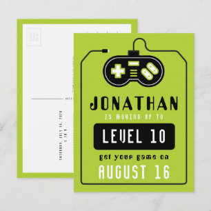 Carte postale d'anniversaire Video Game Truck