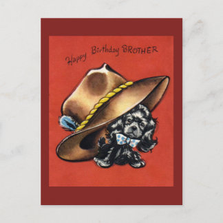 Carte postale d'anniversaire vintage