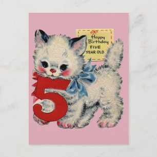 Carte postale d'anniversaire vintage