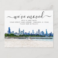 Carte postale d'annonce de déménagement à Bronzevi