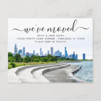 Carte postale d'annonce de déménagement à Bronzevi