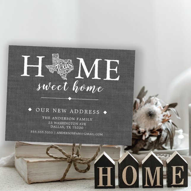 Carte postale d'annonce de déménagement de l'État  (Créateur téléchargé)