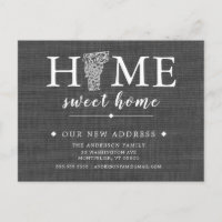 Carte postale d'annonce de déménagement de l'État