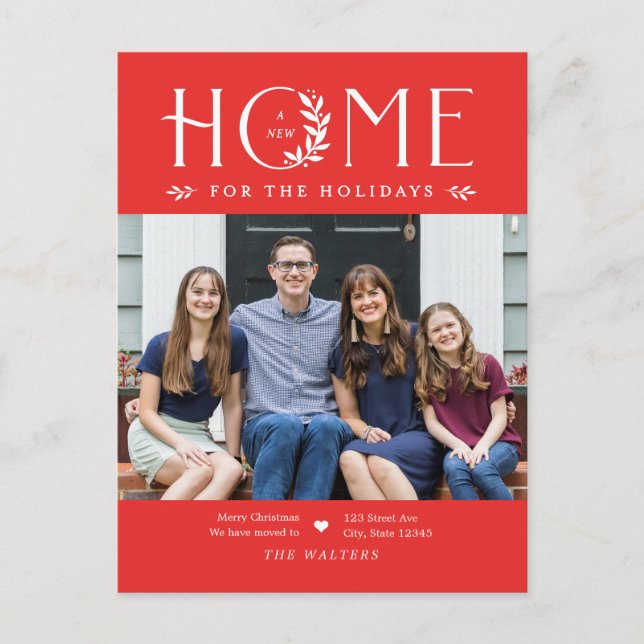 Carte postale d'annonce de déménagement de maison  (Devant)