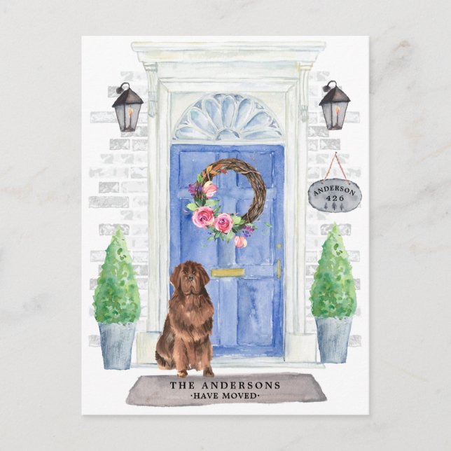 Carte postale d'annonce de déménagement de Terre-N (Devant)