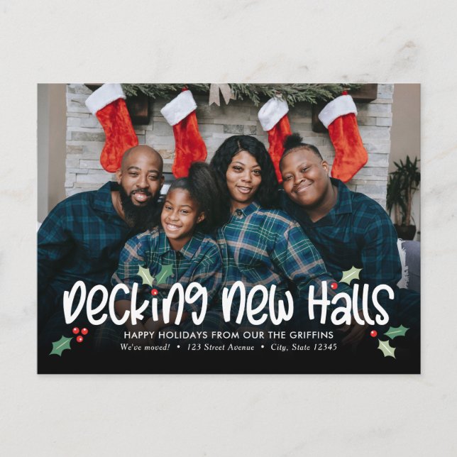 Carte postale d'annonce de déménagement pour les f (Devant)