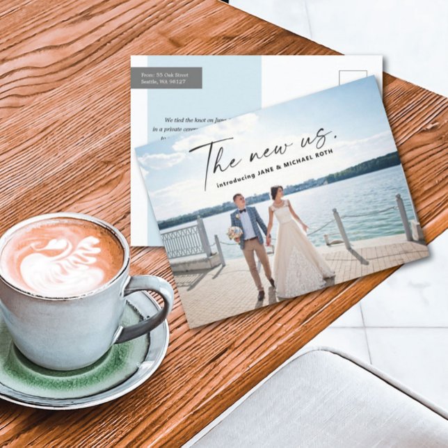 Carte postale d'annonce de fuite pour 'Le Nouveau  (Créateur téléchargé)