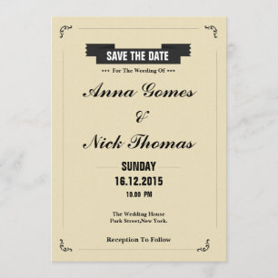 CARTE POSTALE D'ANNONCE DE MISE À JOUR DE LA DATE