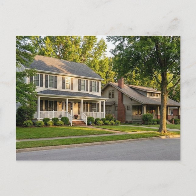 Carte postale d'annonce de nouvelle maison personn (Devant)