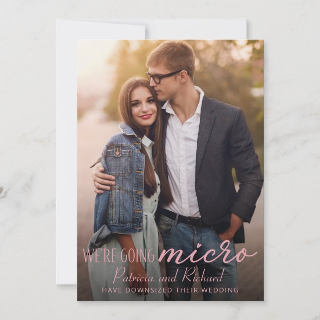 Carte Postale d'Annonce de Réduction de Mariage Ph (Devant)