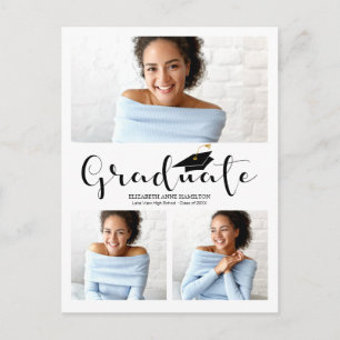 Carte postale d'annonce de remise de diplôme de ly