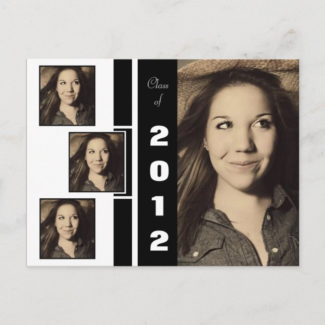 Carte postale d'annonce de remise de diplôme en qu (Devant)