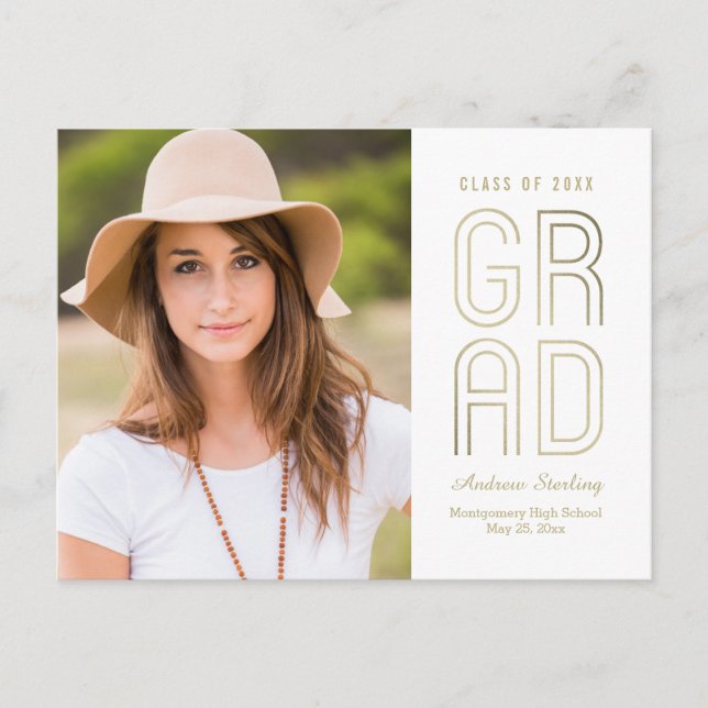 Carte postale d'annonce de remise de diplômes Touc (Devant)