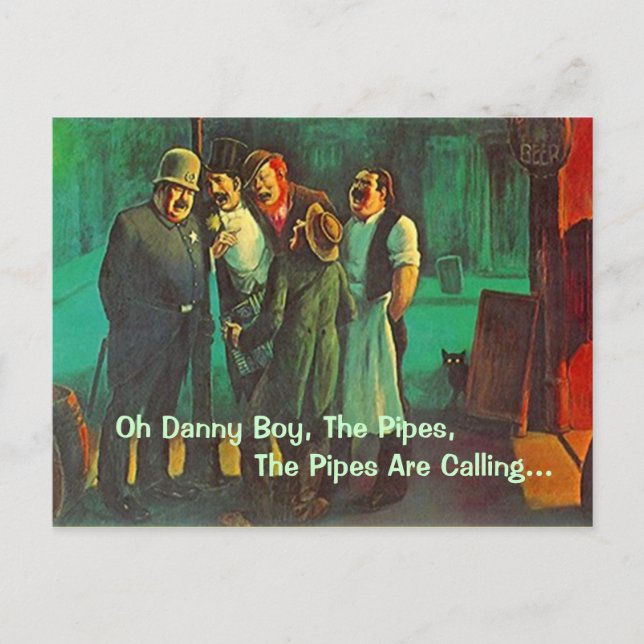 CARTE POSTALE Danny Boy St. Patrick's Day Greeting (Devant)