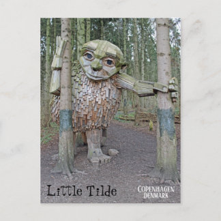 Carte postale Danoise Troll Traveling !