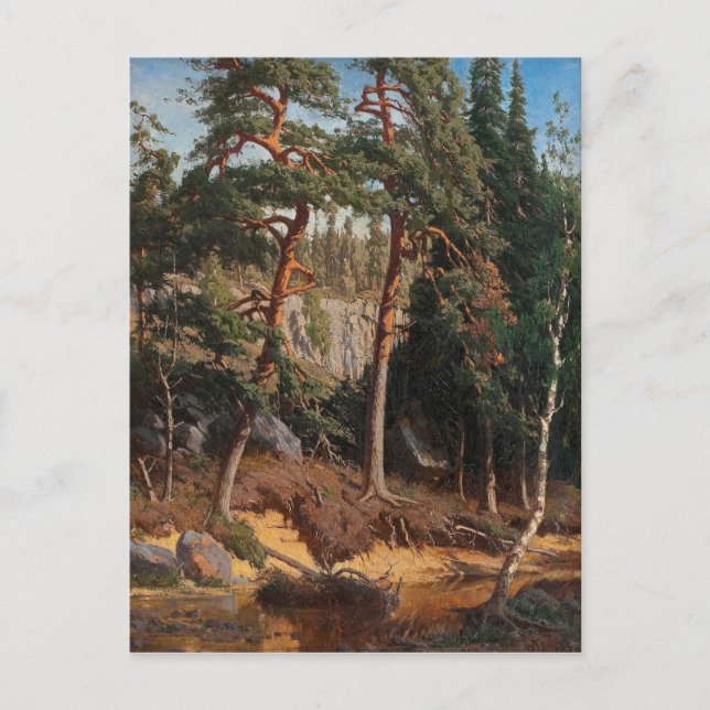 Carte postale "Dans la forêt" (Devant)