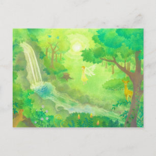 Carte Postale dans la forêt