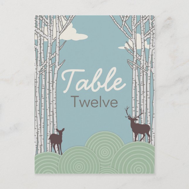 Carte Postale Dans la forêt, (Devant)