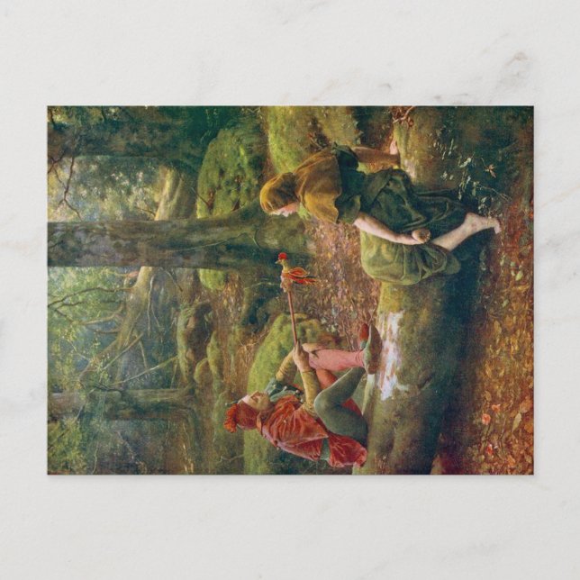 Carte Postale Dans la forêt d'Arden, vers 1892 par John Collier (Devant)