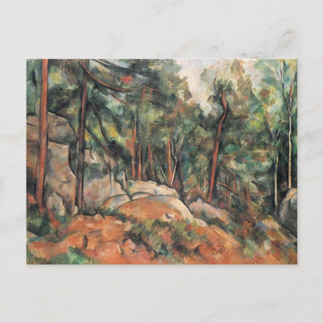 Carte Postale Dans la Forêt - Paul Cezanne - c1898 (Devant)