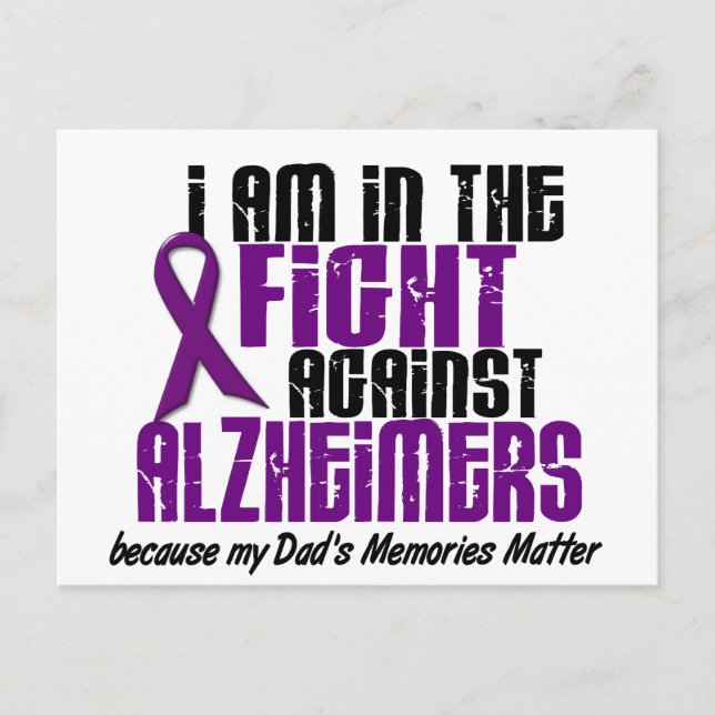 Carte Postale Dans la lutte contre la maladie d'Alzheimer (Devant)