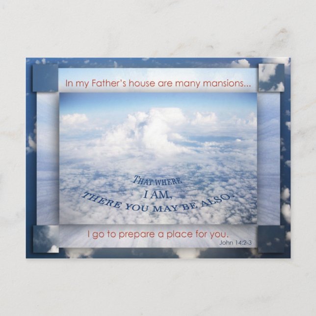 Carte Postale Dans la maison de mon père (Devant)