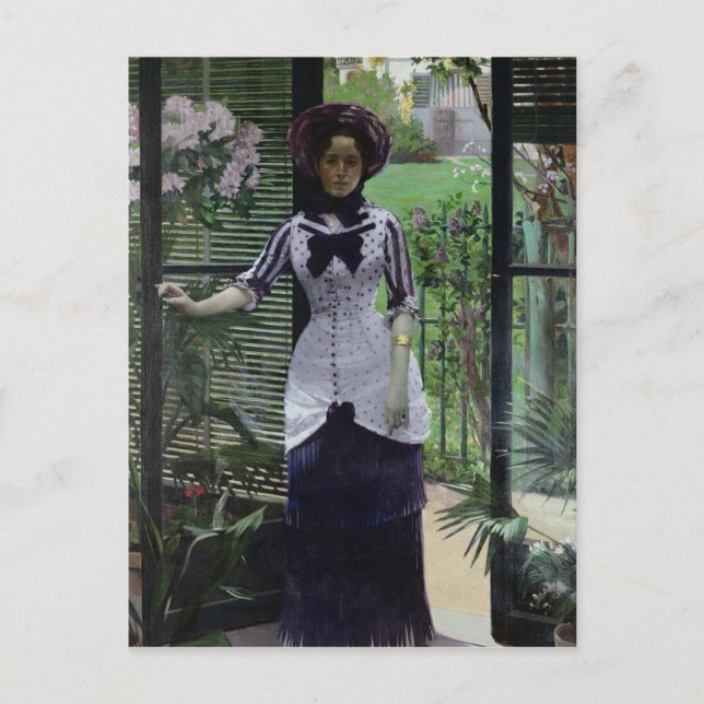 Carte Postale Dans la serre, 1881 (Devant)