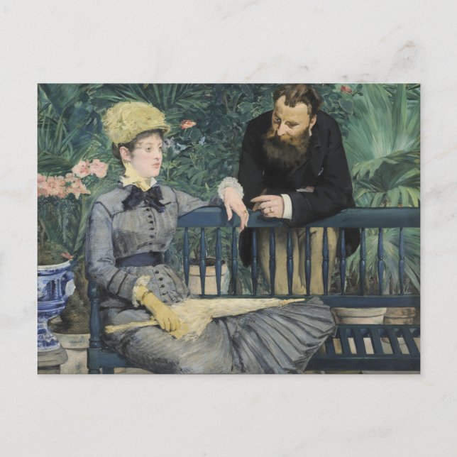 Carte Postale Dans la serre Edouard Manet  (Devant)