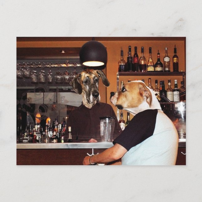 Carte Postale Dans le bar (Devant)