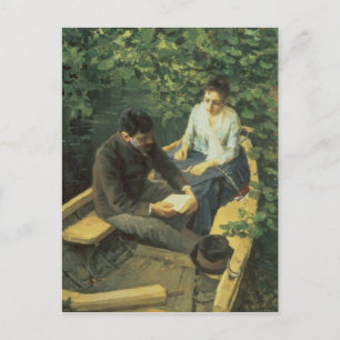 Carte Postale Dans le bateau, 1888