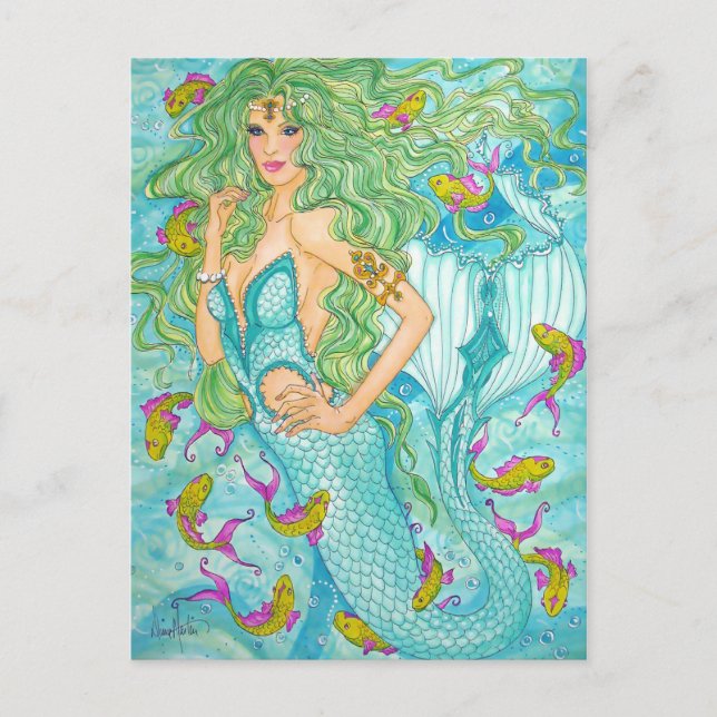 Carte Postale Dans le bleu par Diana S Martin (Devant)