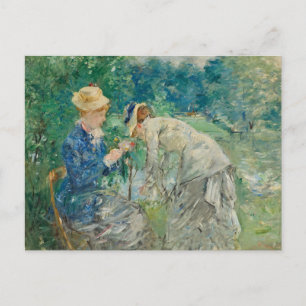 Carte Postale Dans le bois de Boulogne   Berthe Morisot