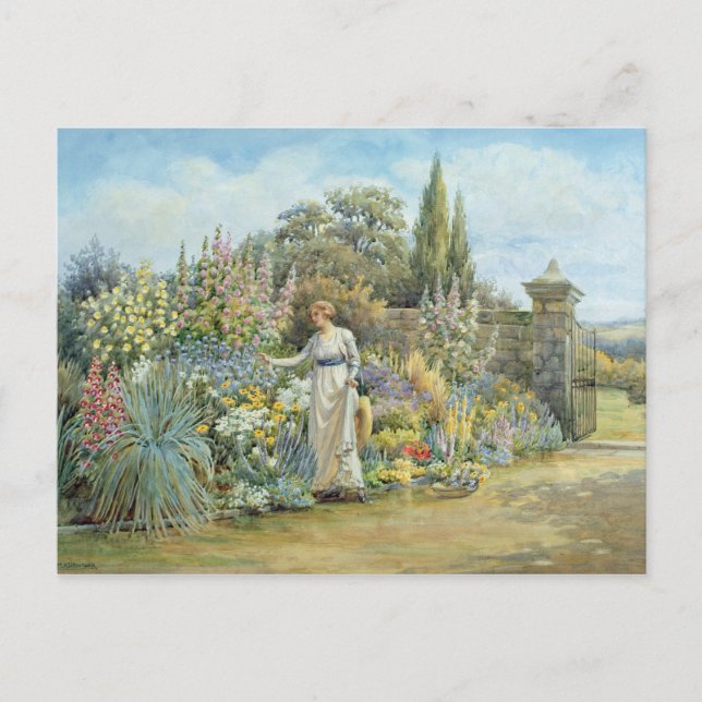 Carte Postale Dans le jardin (Devant)