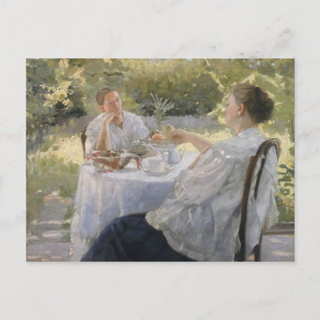 Carte Postale Dans le jardin, 1911 (Devant)