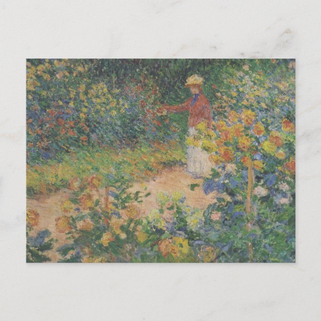 Carte Postale Dans le jardin - Claude Monet - c1895 (Devant)