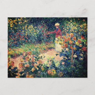 Carte Postale Dans le jardin Claude Monet Impressionniste peintu