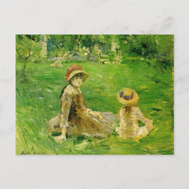 Carte Postale Dans le jardin de Maurecourt Berthe Morisot (Devant)