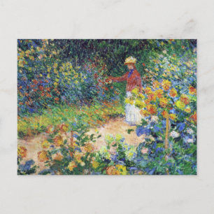 Carte Postale Dans le jardin par Claude Monet