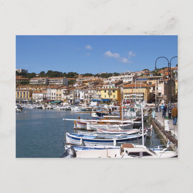 Carte Postale Dans le port du village de Cassis. pêche et (Devant)